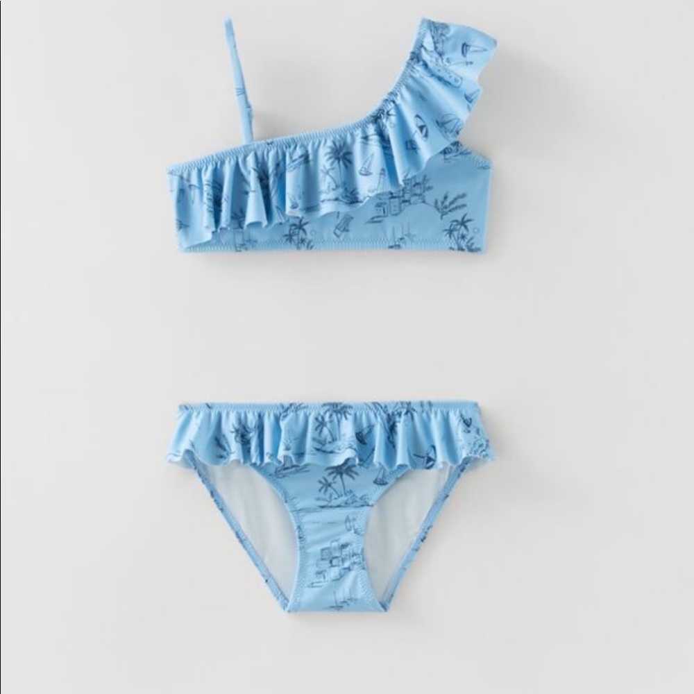 Zara Beach Print Bikini